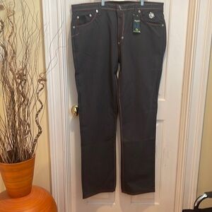 Crown Holder 🎉HP🎉🔥Sale🔥 Grey Jeans with red stitching NWT